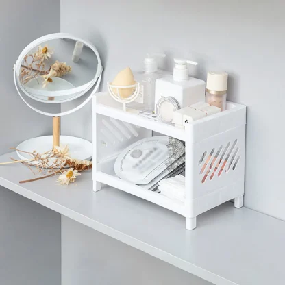 Desktop Double-Layer Storage Stackable Shelf