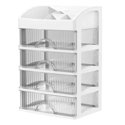 Transparent Multi-Layered Drawer Storage Cabinet