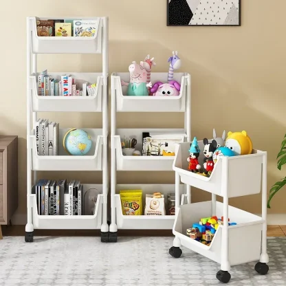 Multifunctional Cart Storage Organizer Rack - Image 2