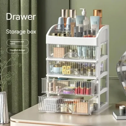 Transparent Multi-Layered Drawer Storage Cabinet - Image 2