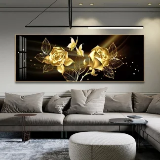 Luxurious Wall Art with Floral Design