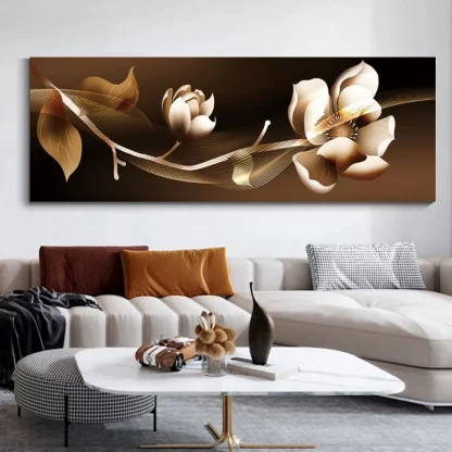 Luxurious Wall Art with Floral Design - Image 4