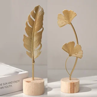 Luxury Home Decoration Leaf Sculpture