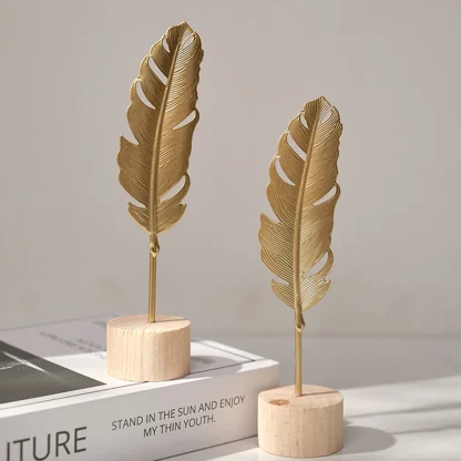 Luxury Home Decoration Leaf Sculpture - Image 3