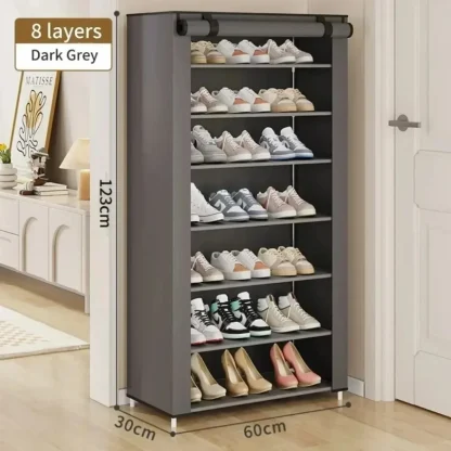 Multilayered Dustproof Shoe Storage Organizer - Image 5