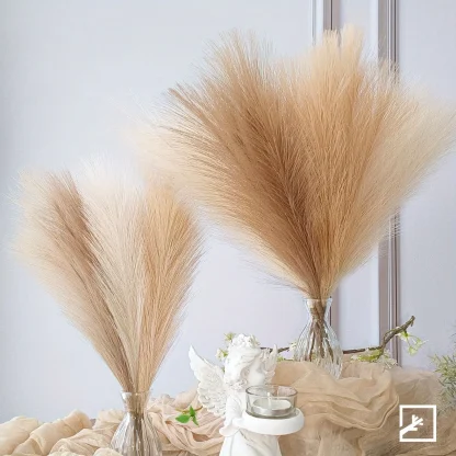 Neutral Color Artificial Pampas Grass - Image 4