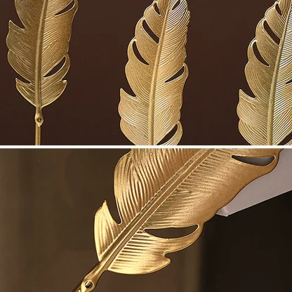 Luxury Home Decoration Leaf Sculpture - Image 4