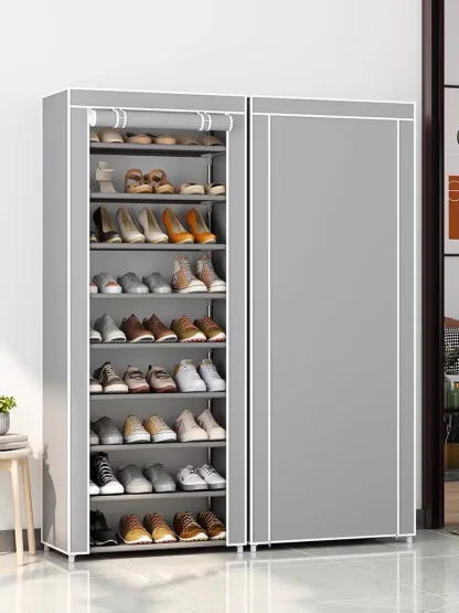 Multilayered Dustproof Shoe Storage Organizer - Image 2