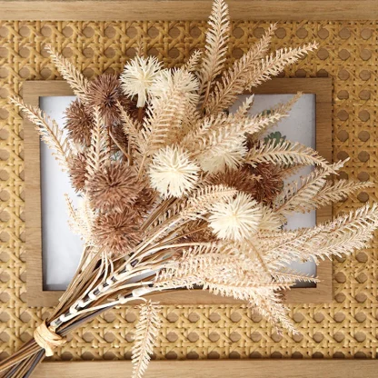 Artificial Prickly Ball Flower for Home Decor