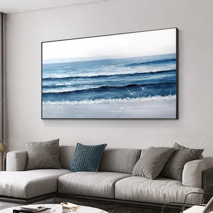 Sea Wave Decorative Wall Painting - Image 4