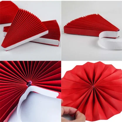 Round Red Origami Home Decoration - Image 3