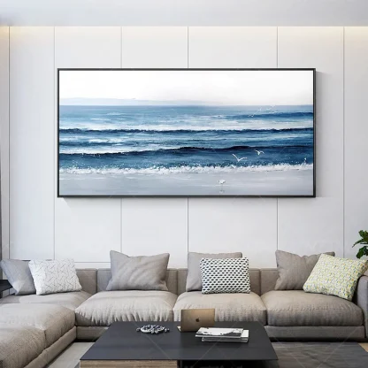 Sea Wave Decorative Wall Painting - Image 2