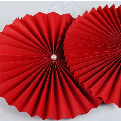 Round Red Origami Home Decoration - Image 9