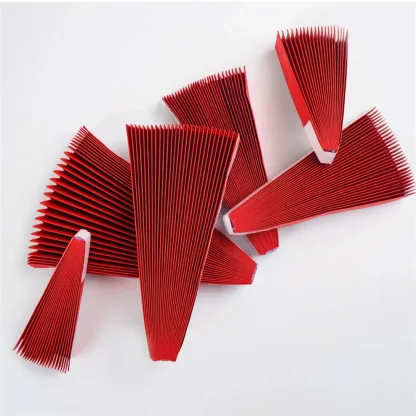 Round Red Origami Home Decoration - Image 2