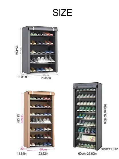 Multilayered Dustproof Shoe Storage Organizer - Image 6