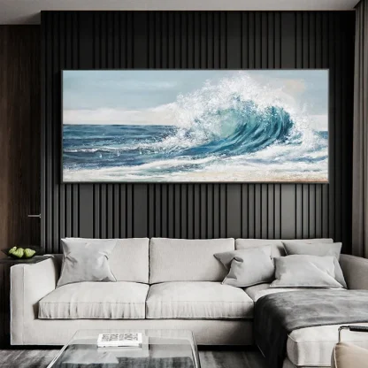 Sea Wave Decorative Wall Painting - Image 8